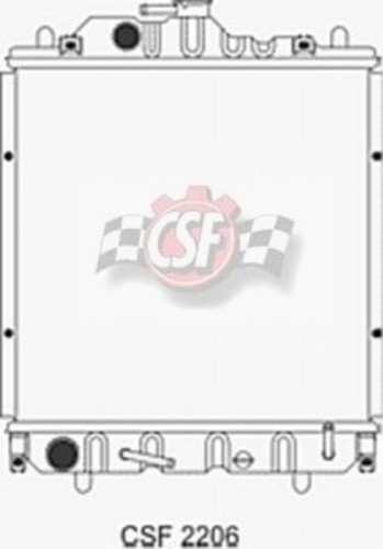 CSF RADIATOR - 2 Row All Metal Radiator - CSF - 2206