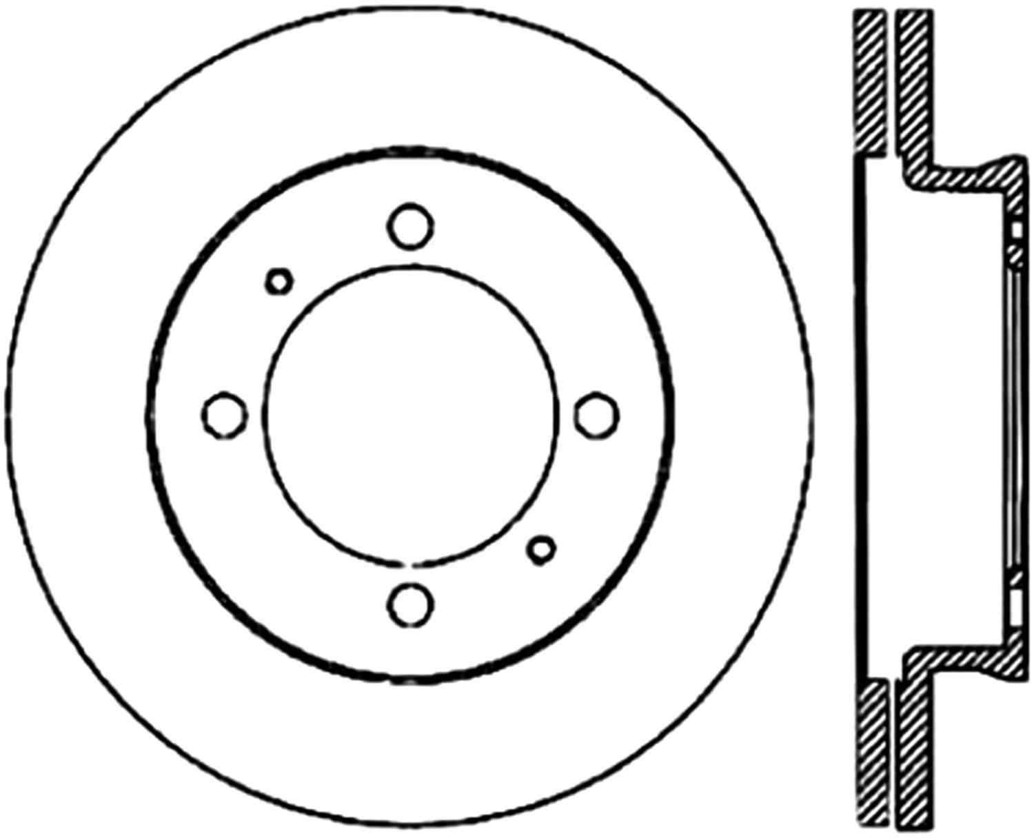 C-TEK BY CENTRIC - C-TEK Standard Disc Brake Rotors (Rear) - CTK 121.46006