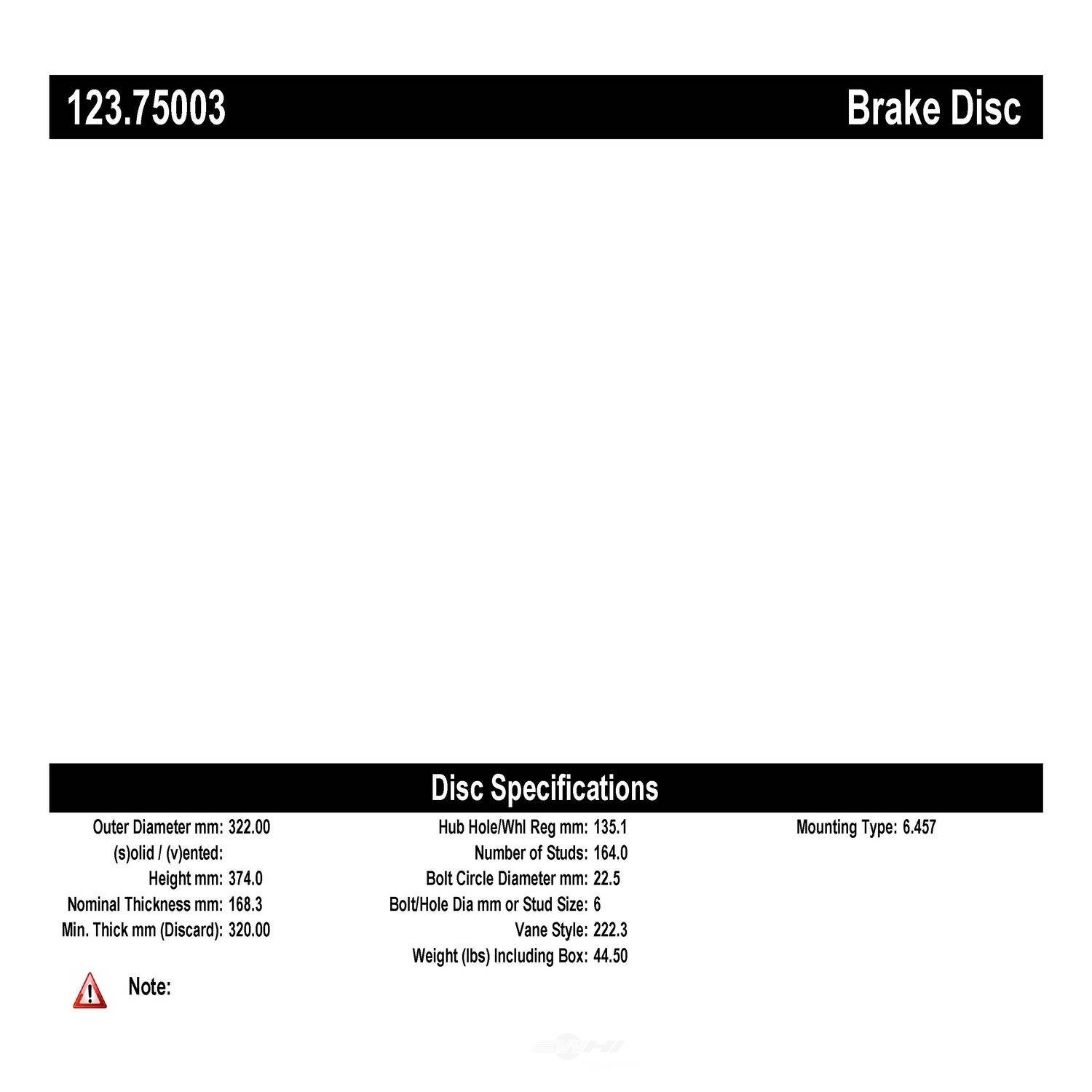 C-TEK BY CENTRIC - C-TEK Standard Brake Drum - CTK 123.75003