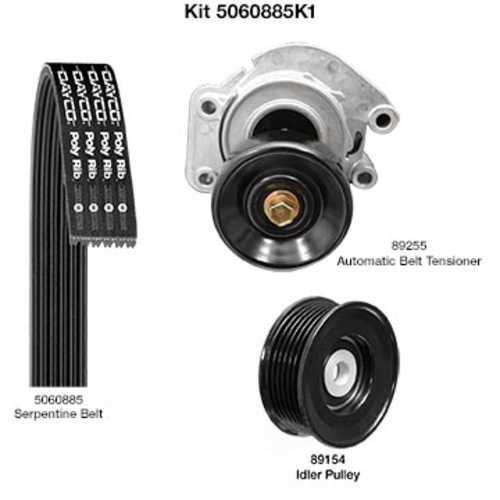DAYCO PRODUCTS LLC - Serpentine Belt Drive Component Kit - DAY 5060885K1
