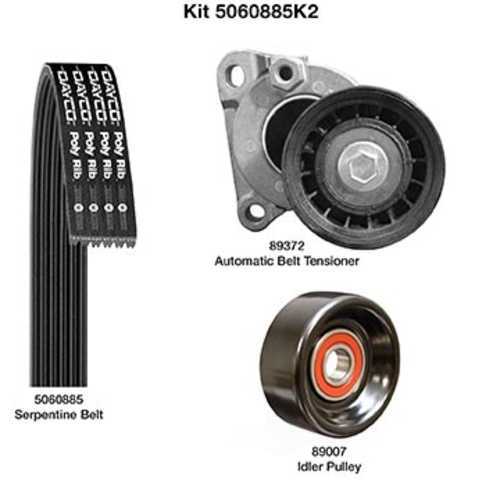DAYCO PRODUCTS LLC - Serpentine Belt Drive Component Kit - DAY 5060885K2