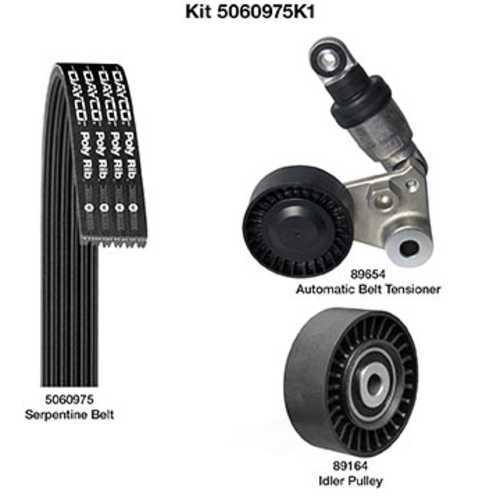 DAYCO PRODUCTS LLC - Serpentine Belt Drive Component Kit - DAY 5060975K1