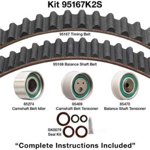 DAYCO PRODUCTS LLC - Engine Timing Belt Kit w/Seals - DAY - 95167k2s