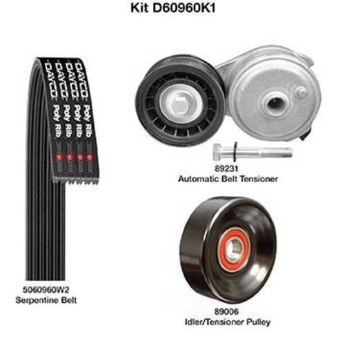 DAYCO PRODUCTS LLC - Serpentine Belt Drive Component Kit - DAY - d60960k1
