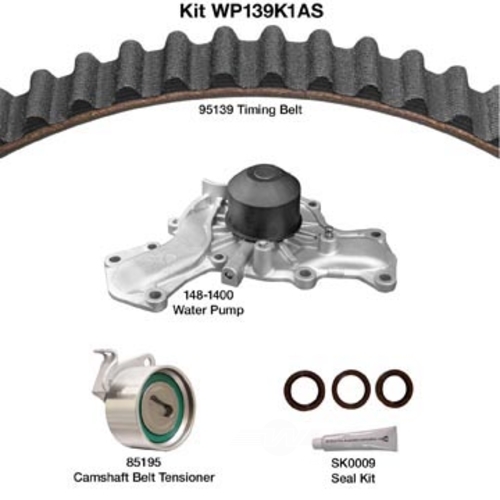 DAYCO PRODUCTS LLC - Engine Timing Belt Kit w/Water Pump & Seals - DAY - wp139k1as