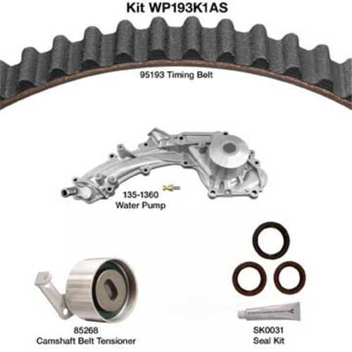 DAYCO PRODUCTS LLC - Engine Timing Belt Kit w/Water Pump & Seals - DAY - wp193k1as