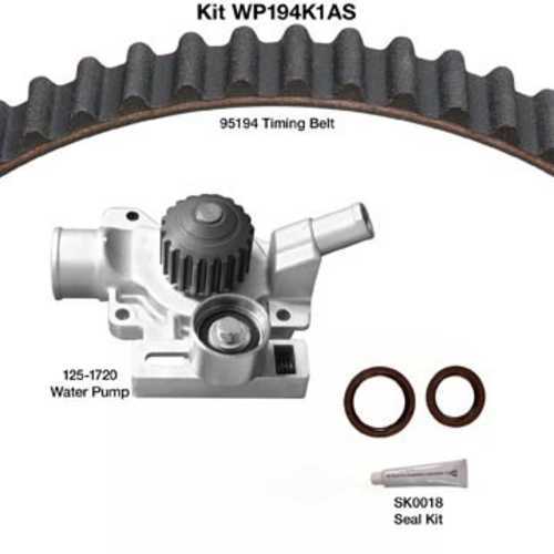 DAYCO PRODUCTS LLC - Engine Timing Belt Kit w/Water Pump & Seals - DAY - wp194k1as