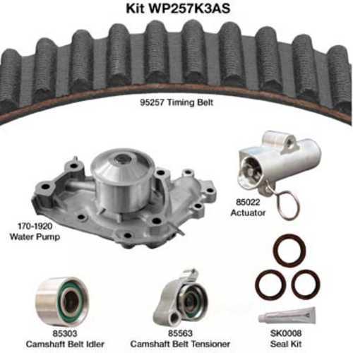 DAYCO PRODUCTS LLC - Engine Timing Belt Kit w/Water Pump & Seals - DAY - wp257k3as