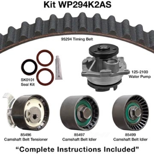 DAYCO PRODUCTS LLC - Engine Timing Belt Kit w/Water Pump & Seals - DAY - wp294k2as