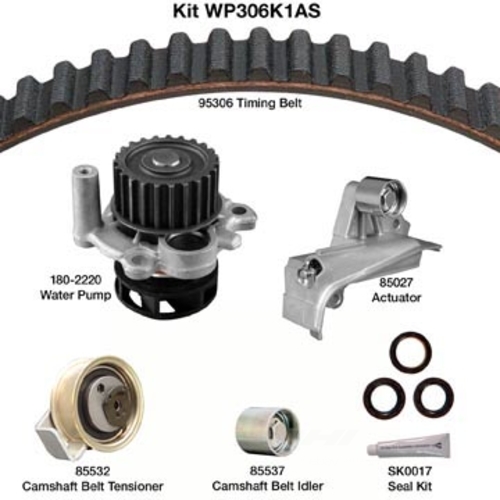 DAYCO PRODUCTS LLC - Engine Timing Belt Kit w/Water Pump & Seals - DAY - wp306k1as