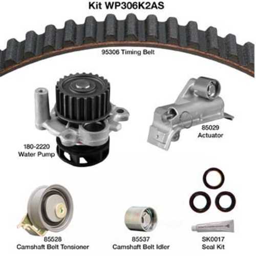 DAYCO PRODUCTS LLC - Engine Timing Belt Kit w/Water Pump & Seals - DAY - wp306k2as