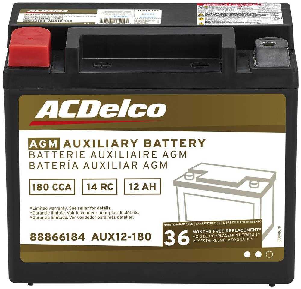 ACDELCO GOLD/PROFESSIONAL CANADA AUX12-180 — Batterie de véhicule