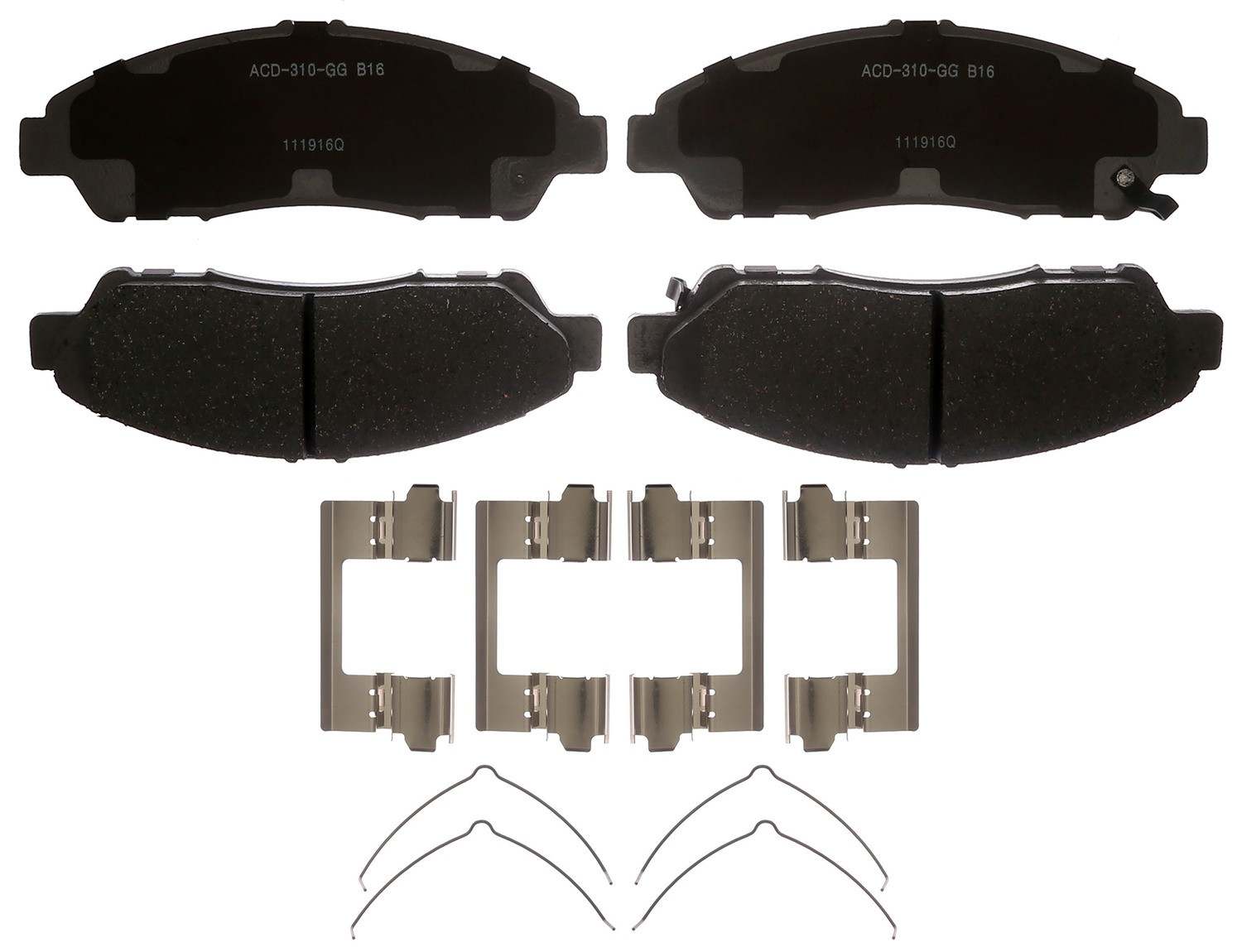 ACDELCO SILVER/ADVANTAGE - Ceramic Disc Brake Pad (Front) - DCD 14D1280CHF1