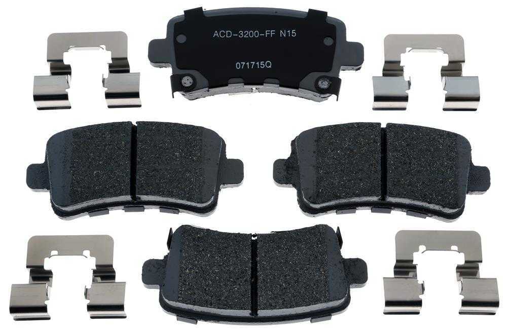 ACDELCO SILVER/ADVANTAGE - Ceramic Disc Brake Pad (Rear) - DCD 14D1430ACH