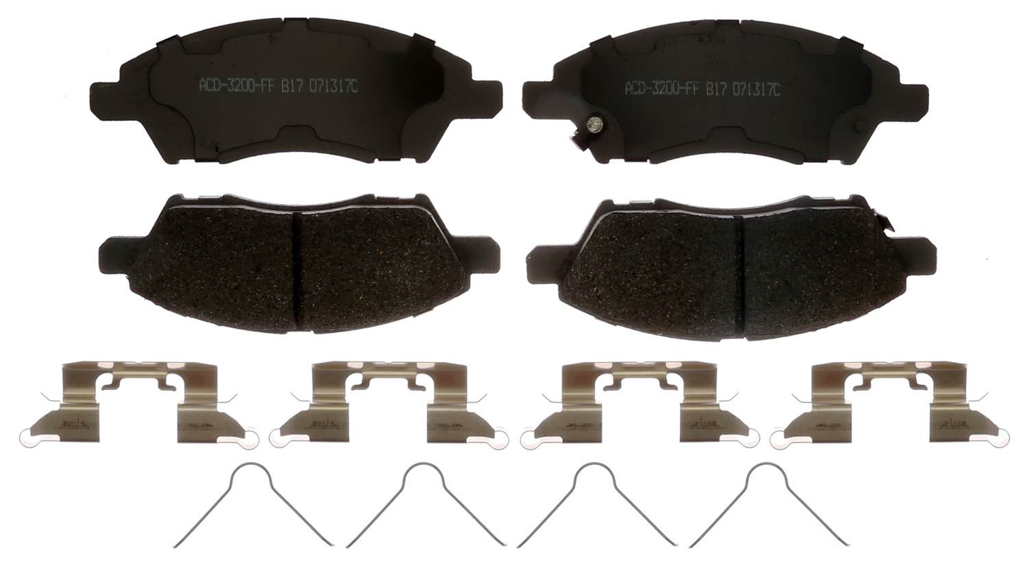 ACDELCO SILVER/ADVANTAGE - Ceramic Disc Brake Pad (Front) - DCD 14D1592CHF1