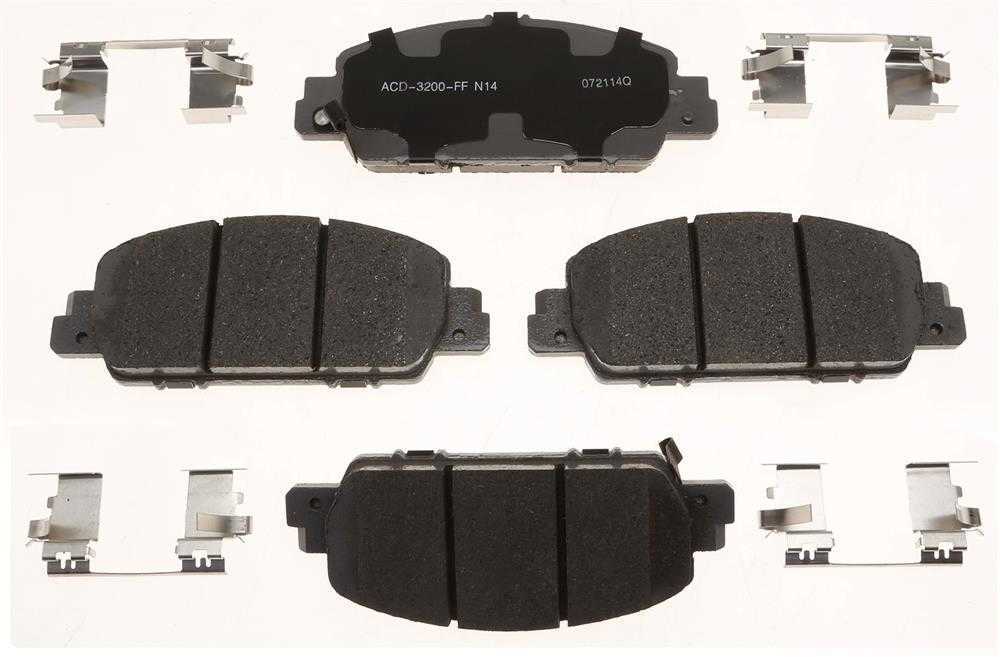 ACDELCO SILVER/ADVANTAGE - Ceramic Disc Brake Pad (Front) - DCD 14D1654CH
