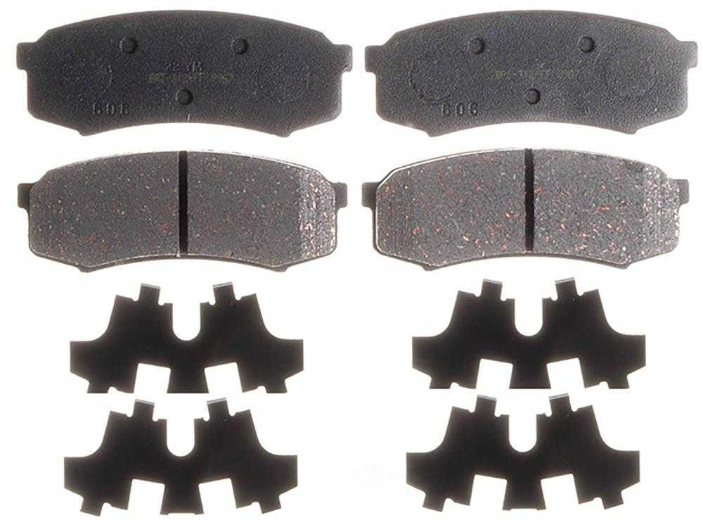 ACDELCO SILVER/ADVANTAGE - Ceramic Disc Brake Pad (Rear) - DCD 14D606CH