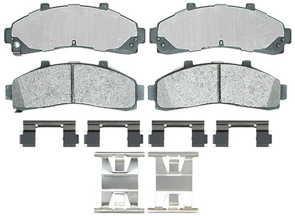 ACDELCO SILVER/ADVANTAGE - Ceramic Disc Brake Pad - DCD 14D652CH