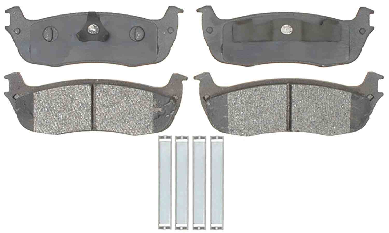ACDELCO SILVER/ADVANTAGE - Ceramic Disc Brake Pad (Rear) - DCD 14D711CH