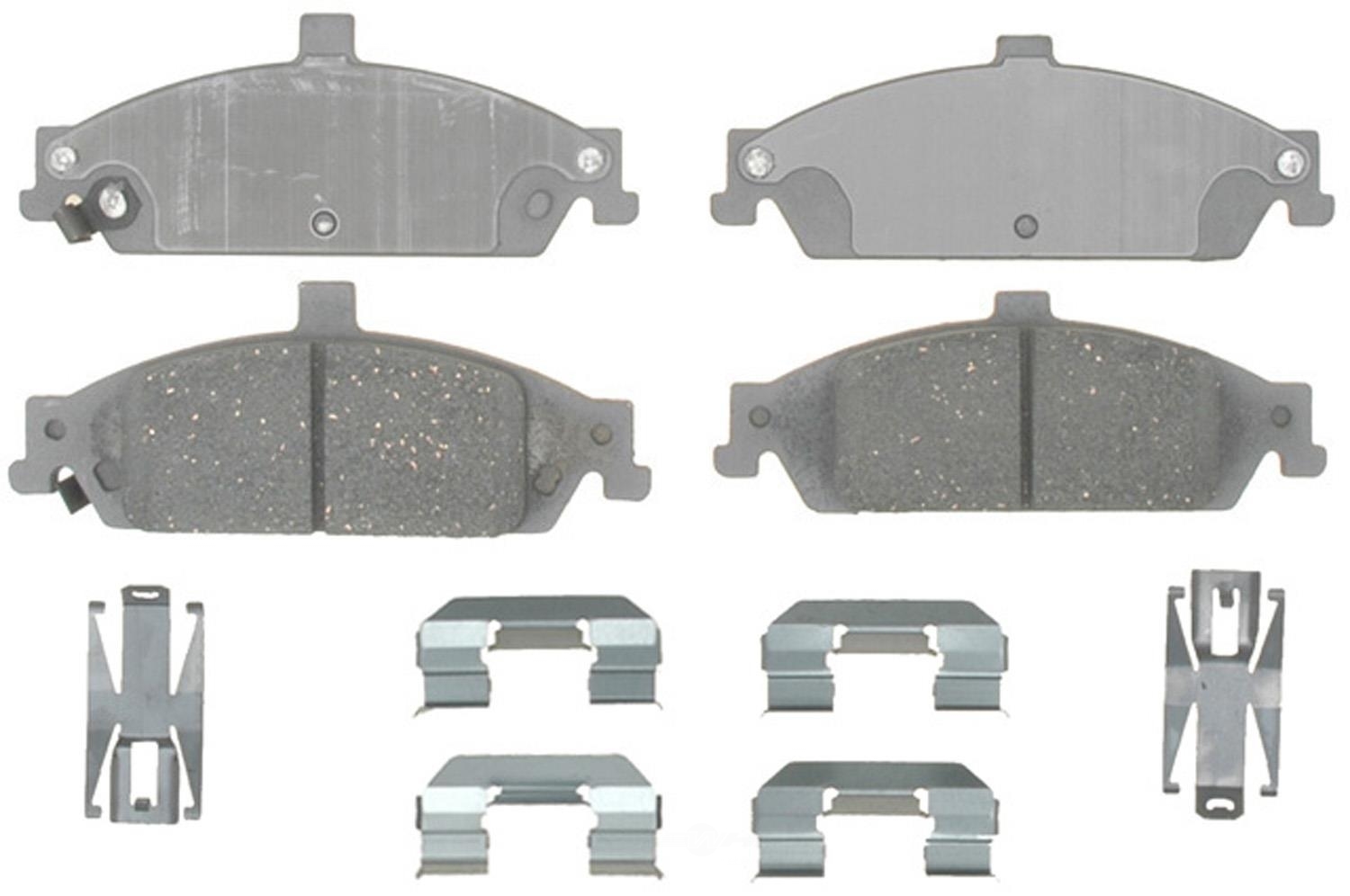 ACDELCO SILVER/ADVANTAGE - Ceramic Disc Brake Pad (Front) - DCD 14D727CH