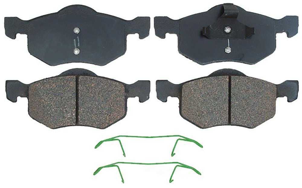 ACDELCO SILVER/ADVANTAGE - Ceramic Disc Brake Pad (Front) - DCD 14D843CH