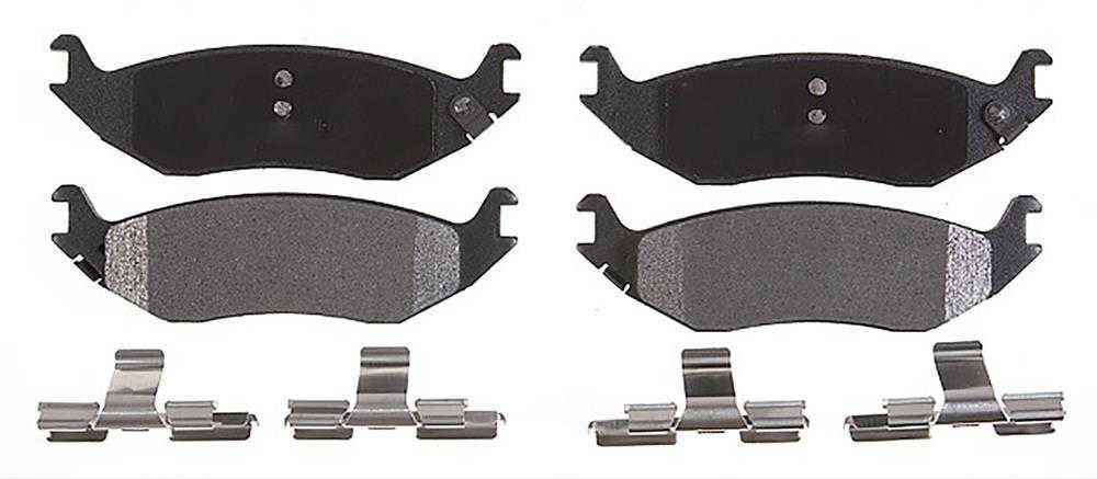 ACDELCO SILVER/ADVANTAGE - Ceramic Disc Brake Pad (Rear) - DCD 14D898CH