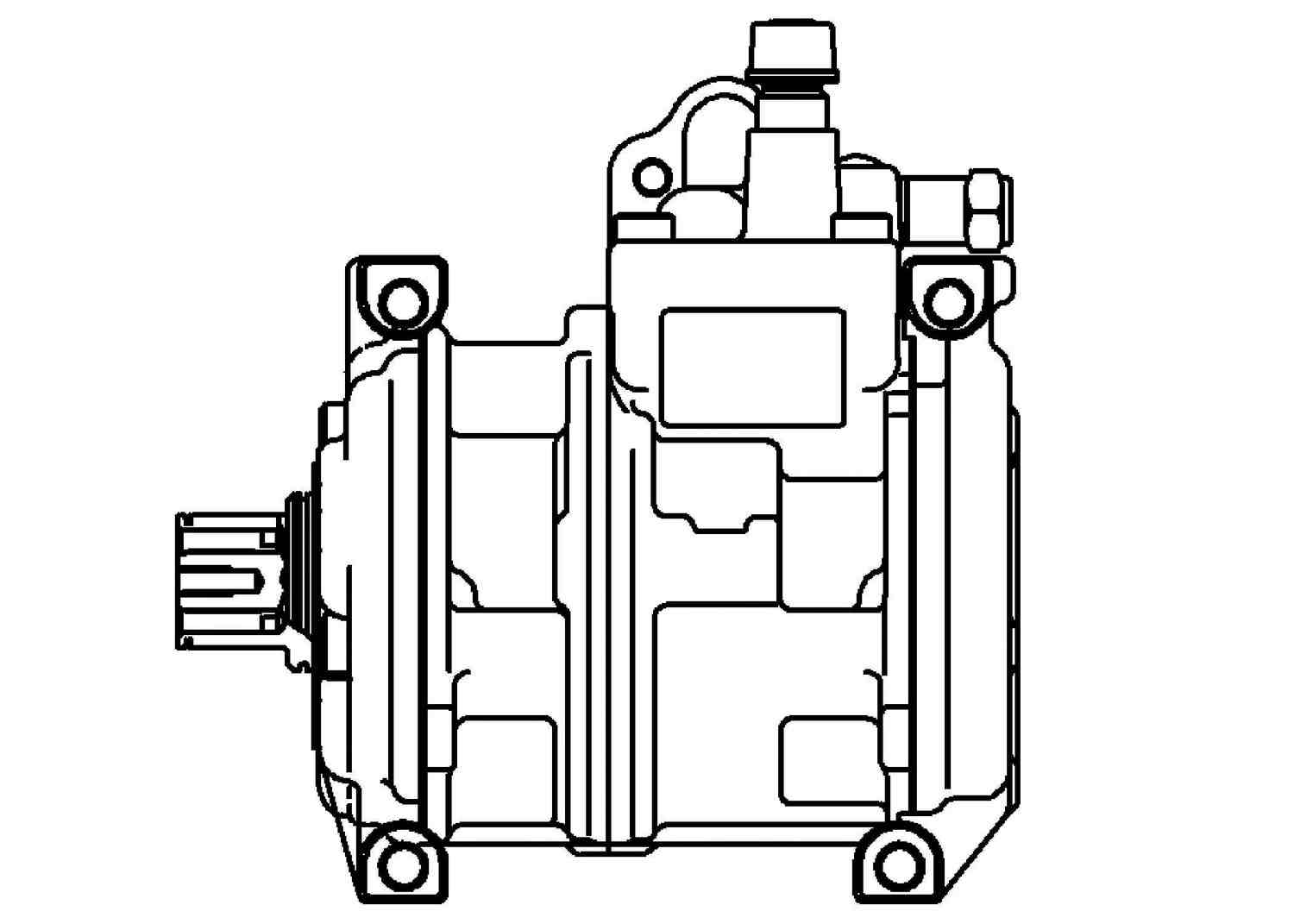 ACDELCO GOLD/PROFESSIONAL - A/C Compressor - DCC - 15-20467