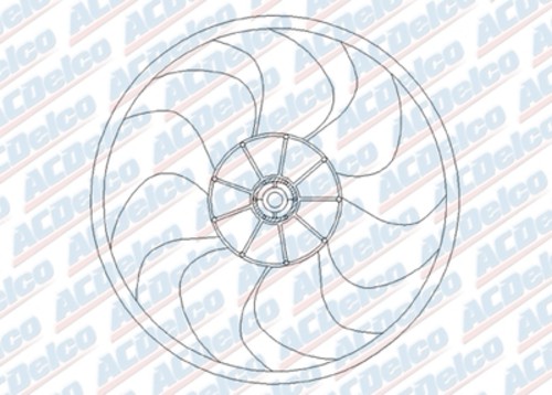 ACDELCO GM ORIGINAL EQUIPMENT - Engine Cooling Fan Assembly - DCB - 15-8712