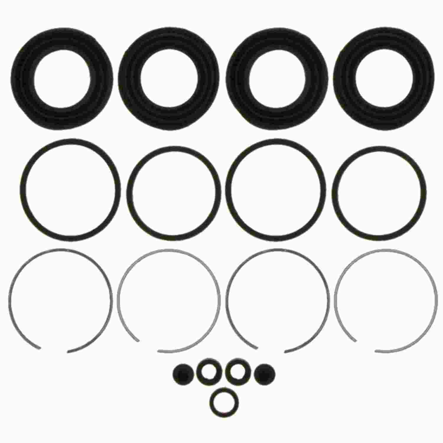 ACDELCO GOLD/PROFESSIONAL BRAKES - Disc Brake Caliper Seal Kit - ADU - 18h1237