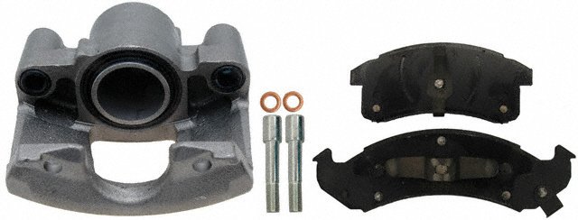 ACDELCO GOLD/PROFESSIONAL BRAKES - Reman Non-Coated Loaded Disc Brake Caliper w/Semi-Metallic Pads - ADU - 18r1137
