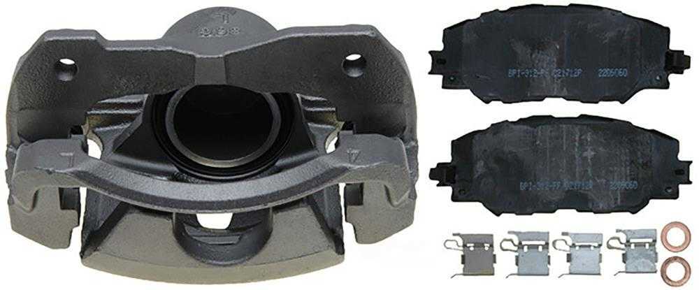 ACDELCO GOLD/PROFESSIONAL BRAKES - Reman Non-Coated Loaded Disc Brake Caliper w/Ceramic Pads - ADU - 18r12299