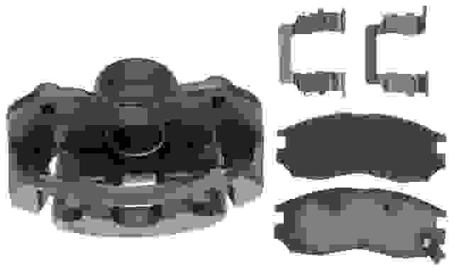ACDELCO GOLD/PROFESSIONAL BRAKES - Reman Non-Coated Loaded Disc Brake Caliper w/Organic Pads - ADU - 18r1277