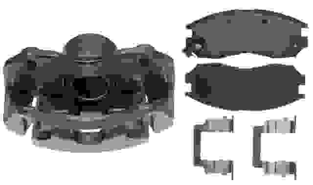 ACDELCO GOLD/PROFESSIONAL BRAKES - Reman Non-Coated Loaded Disc Brake Caliper w/Organic Pads - ADU - 18r1278