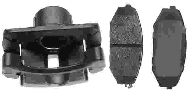 ACDELCO GOLD/PROFESSIONAL BRAKES - Reman Non-Coated Loaded Disc Brake Caliper w/Ceramic Pads - ADU - 18r1489