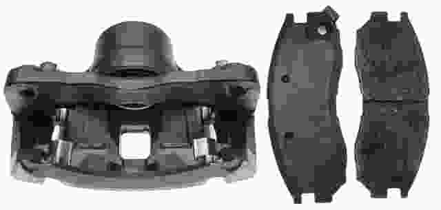 ACDELCO GOLD/PROFESSIONAL BRAKES - Reman Non-Coated Loaded Disc Brake Caliper w/Semi-Metallic Pads - ADU - 18r1508