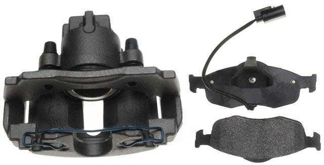ACDELCO GOLD/PROFESSIONAL BRAKES - Non-Coated Loaded Disc Brake Caliper w/Semi-Metallic Pads - ADU - 18r2012