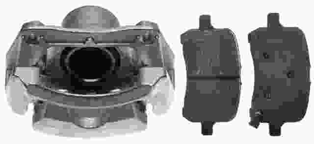 ACDELCO GOLD/PROFESSIONAL BRAKES - Reman Non-Coated Loaded Disc Brake Caliper w/Ceramic Pads - ADU - 18r2213
