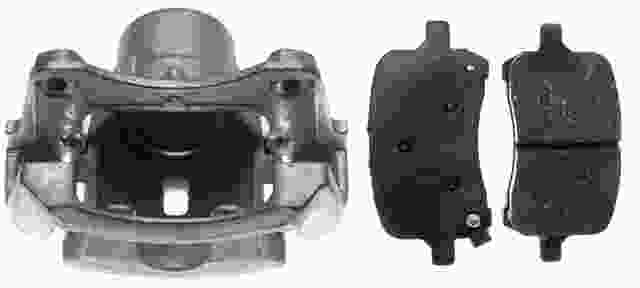 ACDELCO GOLD/PROFESSIONAL BRAKES - Reman Non-Coated Loaded Disc Brake Caliper w/Ceramic Pads - ADU - 18r2214