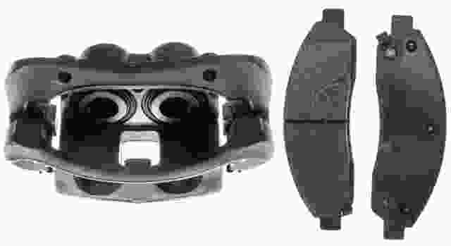 ACDELCO GOLD/PROFESSIONAL BRAKES - Reman Non-Coated Loaded Disc Brake Caliper w/Ceramic Pads - ADU - 18r2269