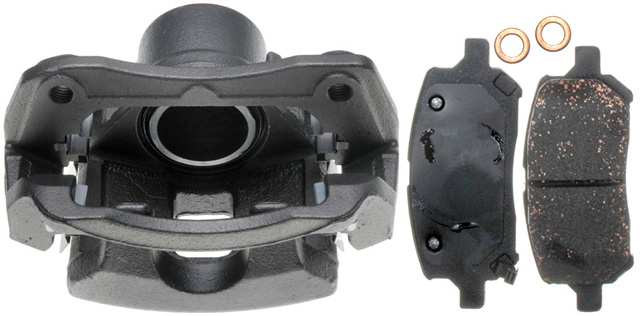 ACDELCO GOLD/PROFESSIONAL BRAKES - Reman Non-Coated Loaded Disc Brake Caliper w/Ceramic Pads - ADU - 18r2358