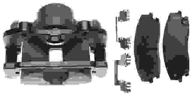 ACDELCO GOLD/PROFESSIONAL BRAKES - Reman Non-Coated Loaded Disc Brake Caliper w/Ceramic Pads - ADU - 18r2415