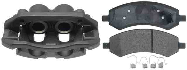 ACDELCO GOLD/PROFESSIONAL BRAKES - Reman Non-Coated Loaded Disc Brake Caliper w/Semi-Metallic Pads - ADU - 18r2531