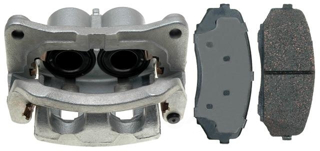 ACDELCO GOLD/PROFESSIONAL BRAKES - Reman Non-Coated Loaded Disc Brake Caliper w/Ceramic Pads - ADU - 18r2589
