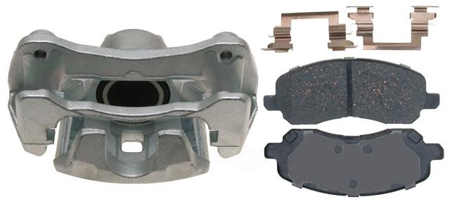 ACDELCO GOLD/PROFESSIONAL BRAKES - Reman Non-Coated Loaded Disc Brake Caliper w/Ceramic Pads - ADU - 18r2607