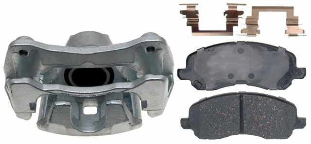 ACDELCO GOLD/PROFESSIONAL BRAKES - Reman Non-Coated Loaded Disc Brake Caliper w/Ceramic Pads - ADU - 18r2608