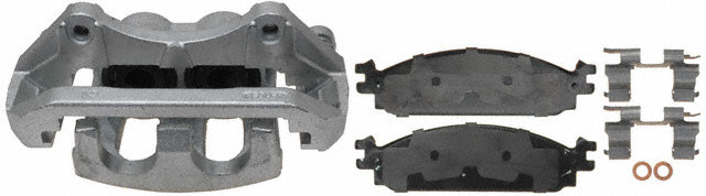 ACDELCO GOLD/PROFESSIONAL BRAKES - Reman Non-Coated Loaded Disc Brake Caliper w/Ceramic Pads - ADU - 18r2678