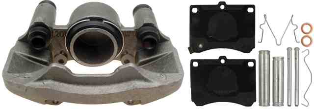 ACDELCO GOLD/PROFESSIONAL BRAKES - Reman Non-Coated Loaded Disc Brake Caliper w/Semi-Metallic Pads - ADU - 18r677