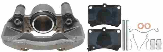 ACDELCO GOLD/PROFESSIONAL BRAKES - Reman Non-Coated Loaded Disc Brake Caliper w/Semi-Metallic Pads - ADU - 18r678
