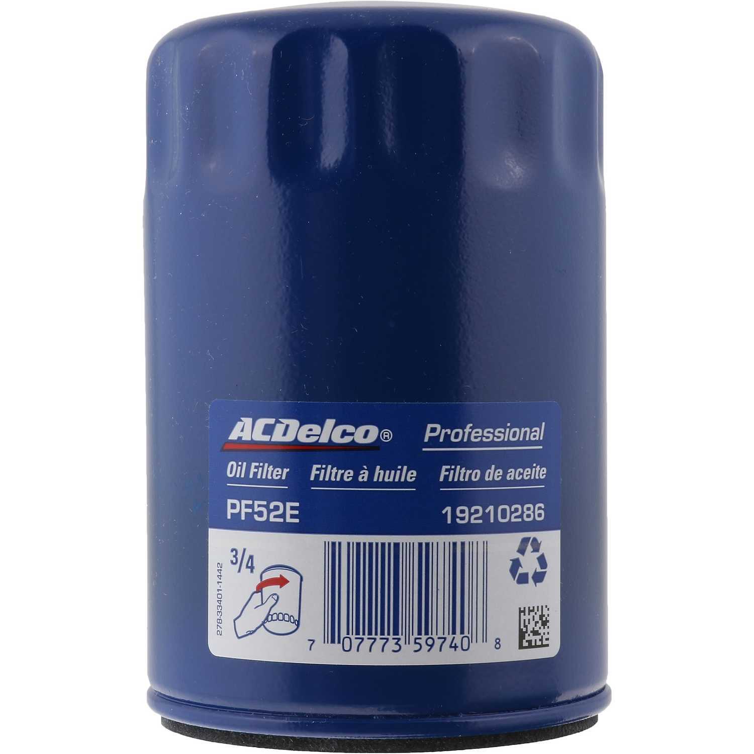 ACDELCO GM ORIGINAL EQUIPMENT - Engine Oil Filter - DCB PF52E