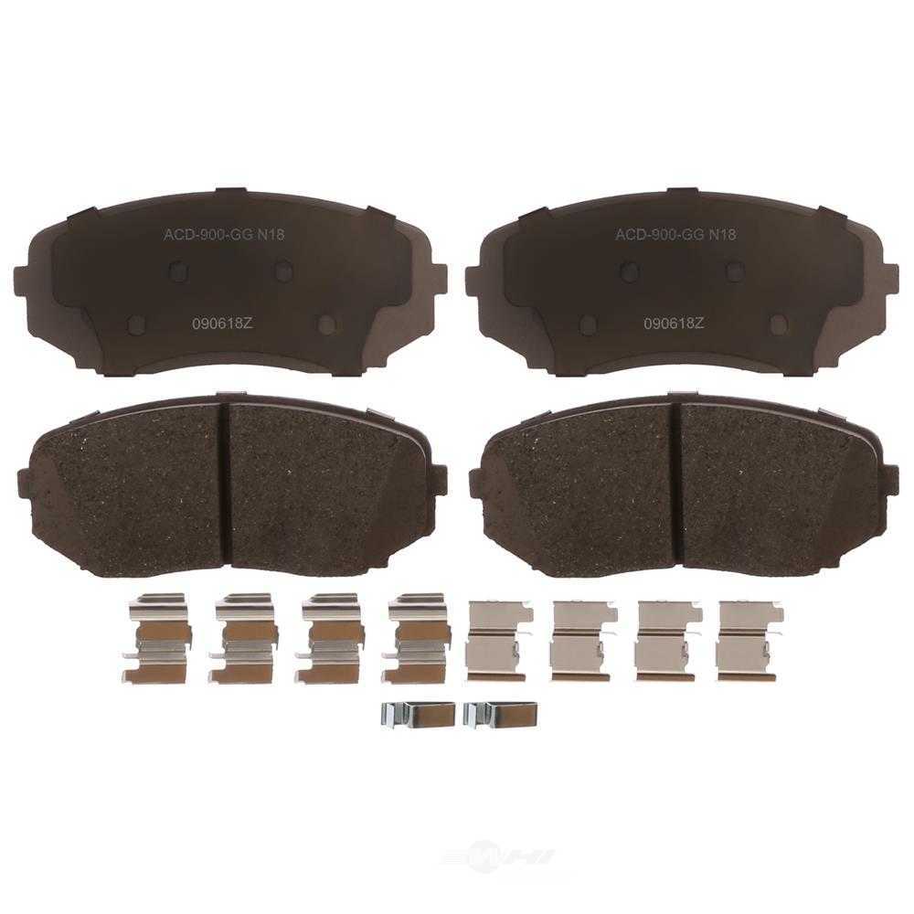 ACDELCO SILVER/ADVANTAGE - Ceramic Disc Brake Pad - DCD 14D1258CHF1